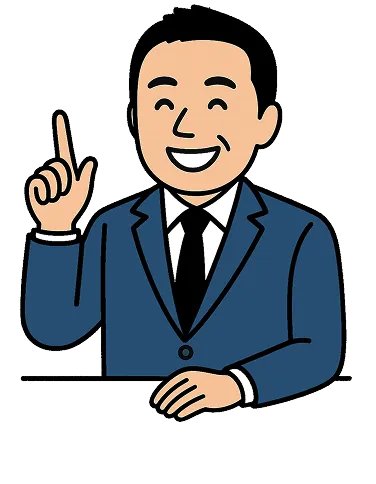 ビザについてワンポイント説明する弁護士のイラスト