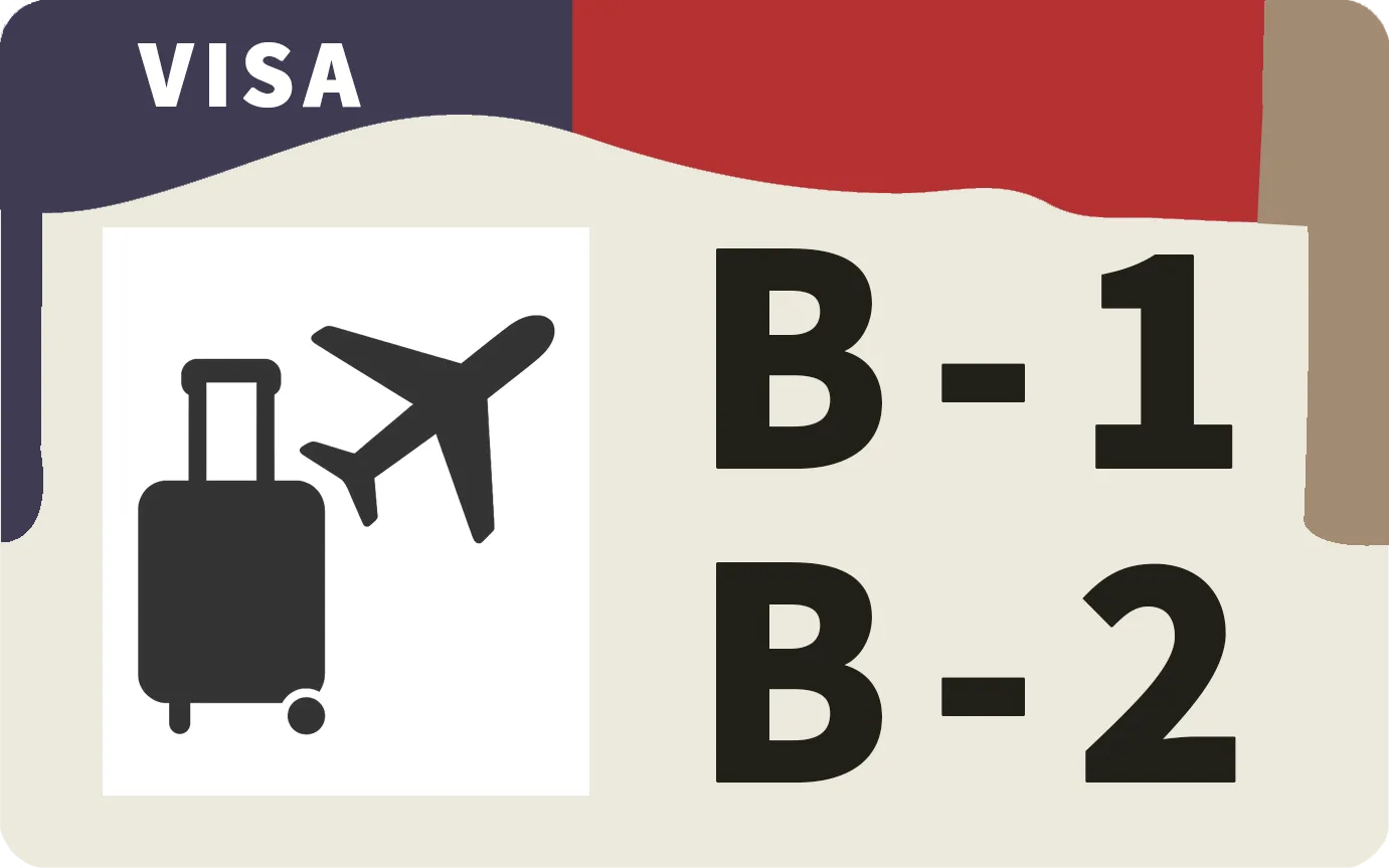 B-1/B-2商用・観光ビザを表すアイコン